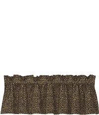 HiEnd Accents x Paseo Road San Angelo Leopard Print Chenille Window Valance