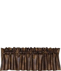 HiEnd Accents x Paseo Road Two Tone Faux Leather Window Valance