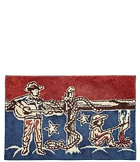 Paseo Road Tasha Polizzi Collection Patchwork Bandana Strumming Cowboy Americana Jacquard Bath & Kitchen Rug