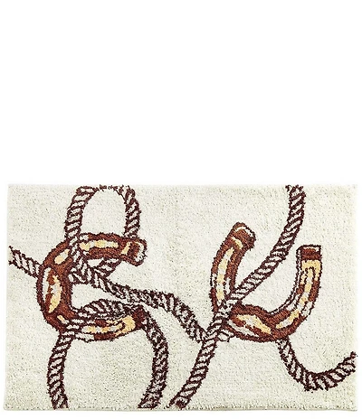 Paseo Road Tasha Polizzi Collection Pierre Equestrian Western Jacquard Bath & Kitchen Rug