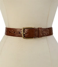 Patricia Nash 1.25#double; Pelosa Leather Belt