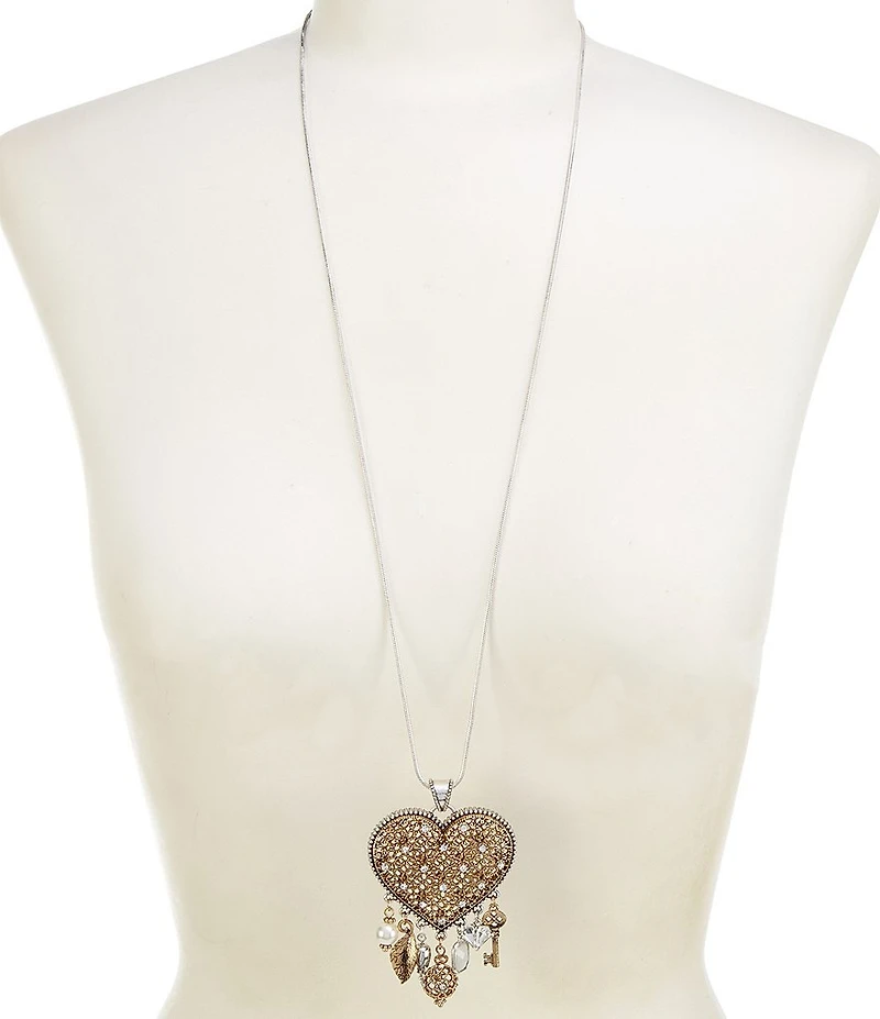 Patricia Nash Heart Long Pendant Necklace