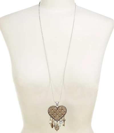 Patricia Nash Heart Long Pendant Necklace