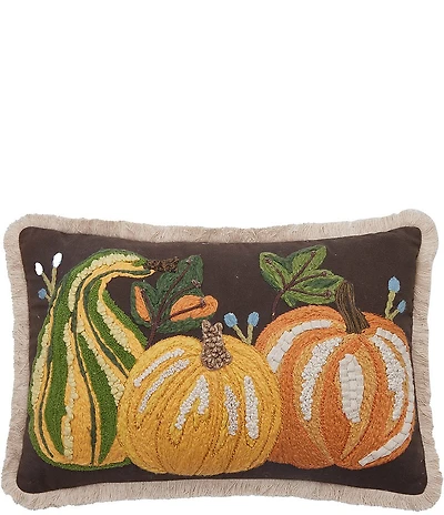 Peking Handicraft Brown Pumpkin Trio Pillow