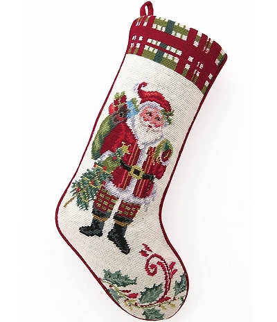 Peking Handicraft Christmas At North Pole Santa Holiday Stocking