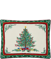 Peking Handicraft Christmas Berry Embroidered Pillow
