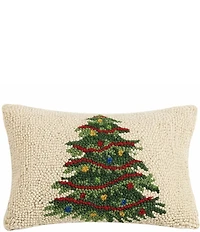 Peking Handicraft Christmas Tree Wool Hook Pillow