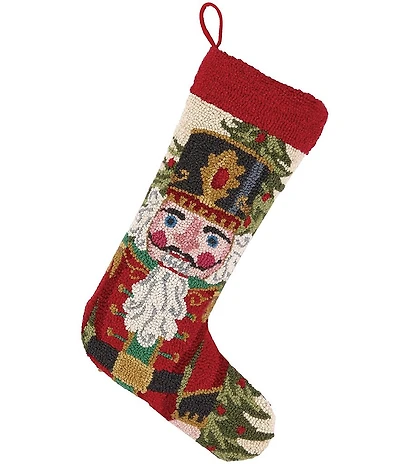 Peking Handicraft Nutcracker in Red Hook Holiday Stocking