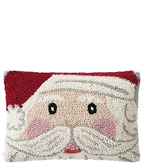 Peking Handicraft Santa Face Wool Hook Pillow