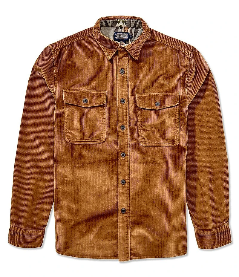 Pendleton Belmont Corduroy Long Sleeve Striped Woven Shirt