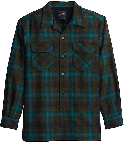 Pendleton Board Plaid Ombre Long Sleeve Woven Shirt