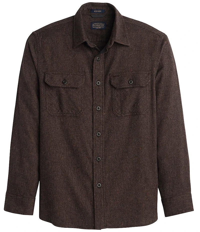 Pendleton Burnside Flannel Heather Long Sleeve Woven Shirt