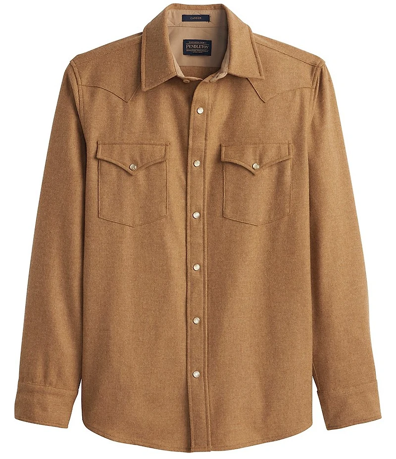 Pendleton Canyon Solid Long Sleeve Woven Shirt