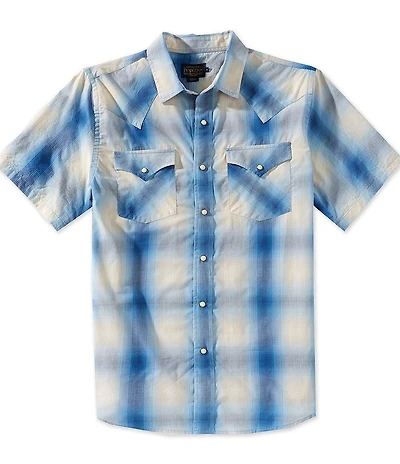Pendleton Frontier Plaid Woven Short Sleeve Shirt