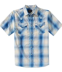 Pendleton Frontier Plaid Woven Short Sleeve Shirt