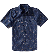 Pendleton Laramie Western Print Short Sleeve Woven Shirt