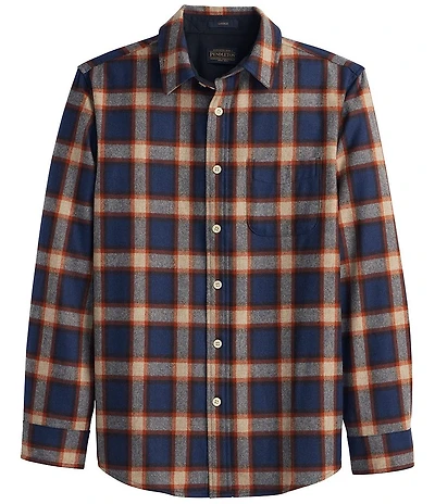 Pendleton Lodge Ombre Plaid Long Sleeve Woven Shirt