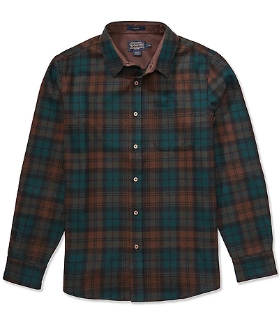 Pendleton Lodge Tartan Plaid Long Sleeve Woven Shirt