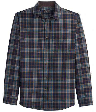 Pendleton Merino Lodge Mini Plaid Long Sleeve Woven Shirt