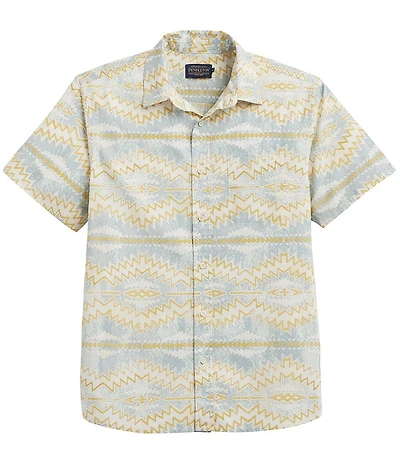 Pendleton Shoreline Sunset Print Short Sleeve Woven Shirt
