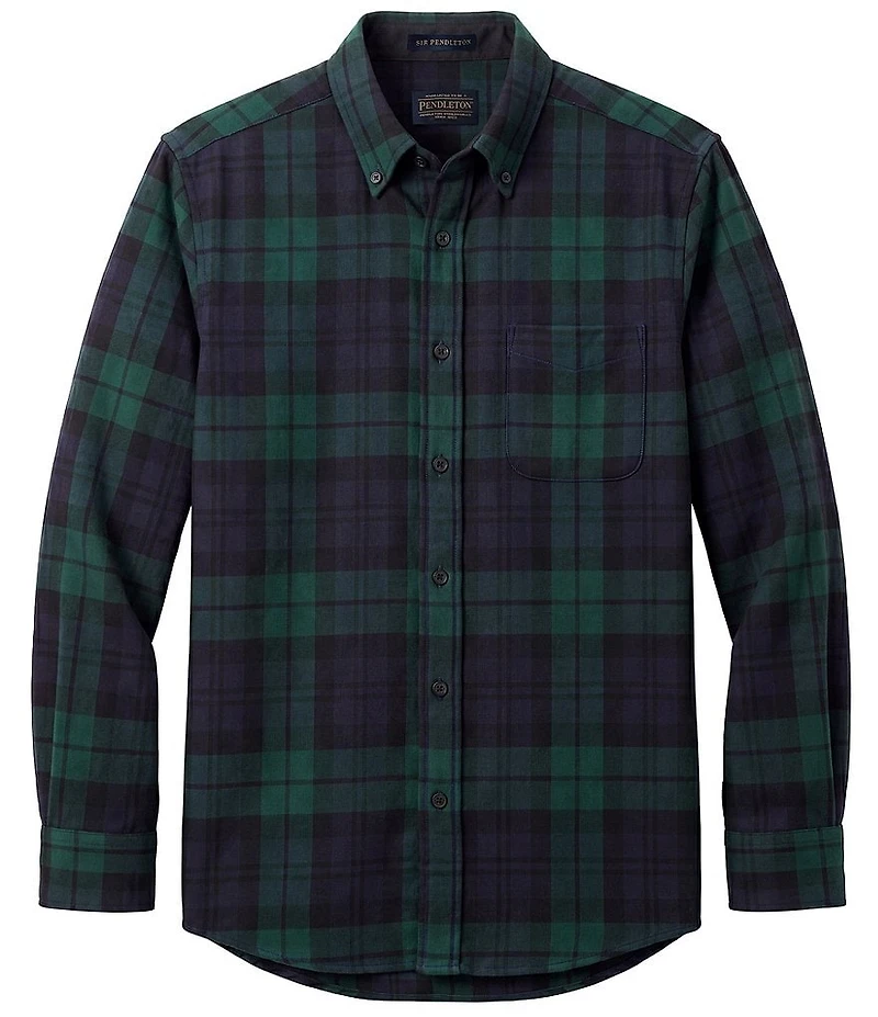 Pendleton Sir Pendleton Merino Tartan Plaid Long Sleeve Woven Shirt