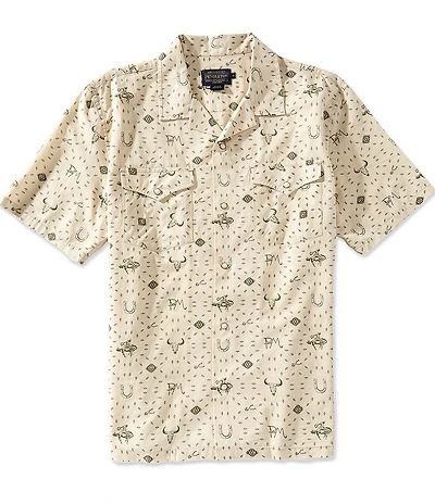 Pendleton Western Aloha Short Sleeve Woven Camp Shirt