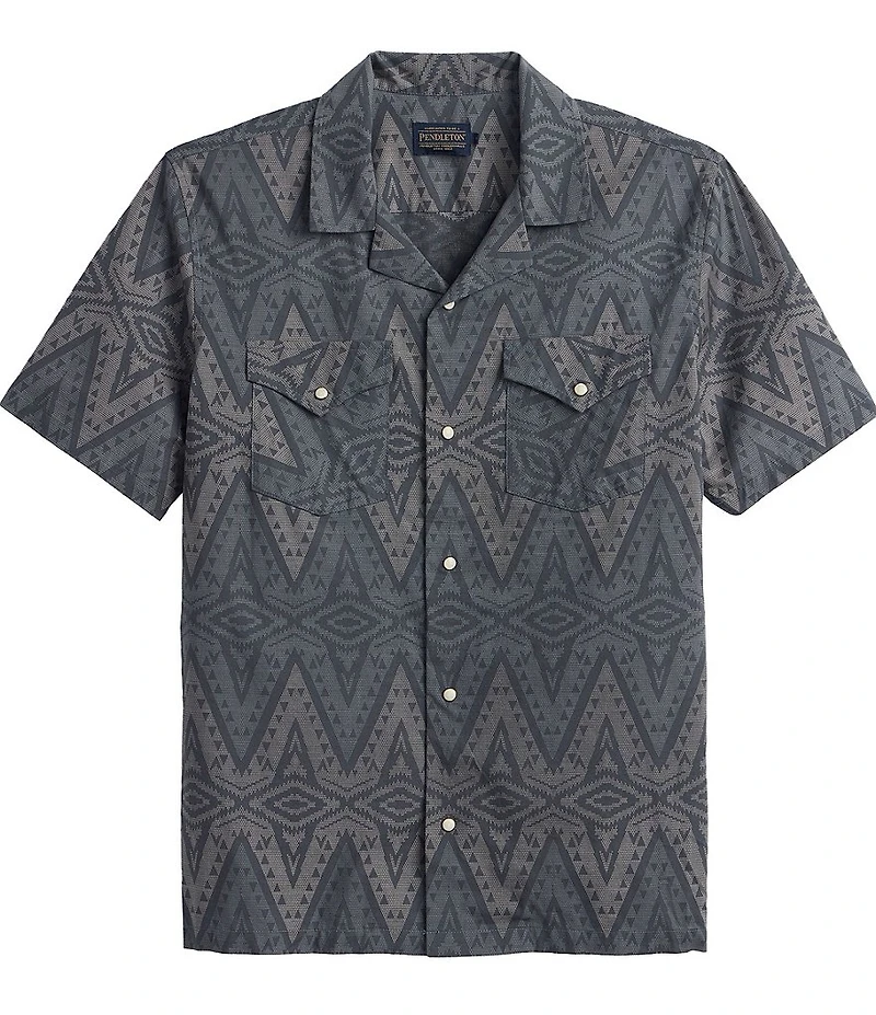 Pendleton Western Aloha Short Sleeve Woven Camp Shirt