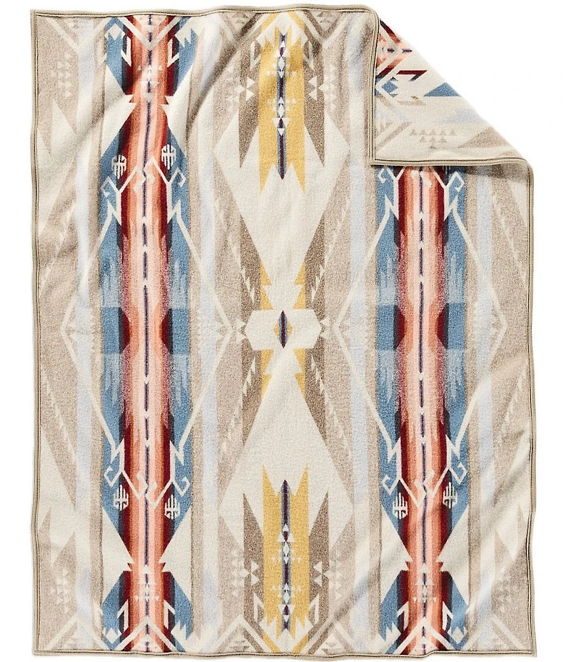 Pendleton White Sands Southwestern Print Jacquard Blanket Throw