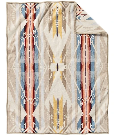 Pendleton White Sands Southwestern Print Jacquard Blanket Throw