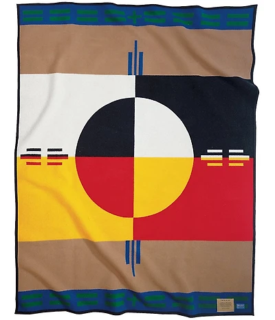 Pendleton Woolen Mills Legendary Collection Circle of Life Jacquard Robe Throw Blanket