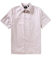 Perry Ellis Big & Tall Cotton Dobby Short Sleeve Woven Shirt