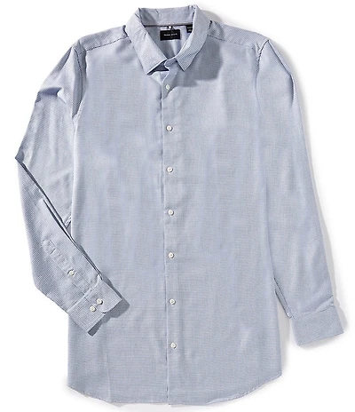 Perry Ellis Big & Tall Herringbone Long Sleeve Woven Shirt