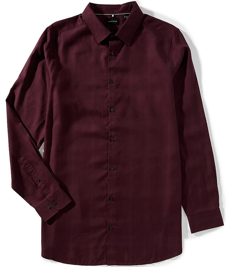 Perry Ellis Big & Tall Plaid Tencel Long Sleeve Woven Shirt