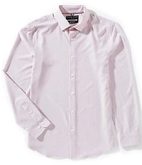 Perry Ellis Big & Tall Slim Fit Performance Stretch Float Pattern Long Sleeve Woven Shirt