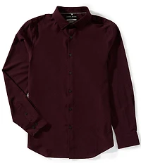 Perry Ellis Diamond Print Long Sleeve Woven Shirt