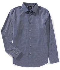 Perry Ellis Micro Geo Print Long Sleeve Woven Shirt