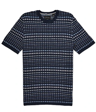 Perry Ellis Multi Color Geo Pattern Short Sleeve T-Shirt