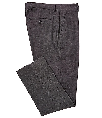 Perry Ellis Premium Tailored Birdseye Pin-Dotted Dress Pants
