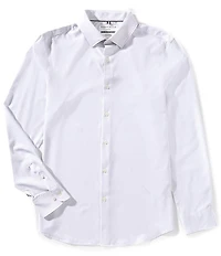 Perry Ellis Slim Fit Geo Print Long Sleeve Woven Shirt