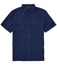 Perry Ellis Tonal Stripe Short Sleeve Woven Shirt