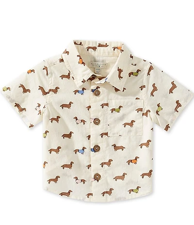 Blue Rooster by Pink Chicken Baby Boys Dachshunds Jack Shirt