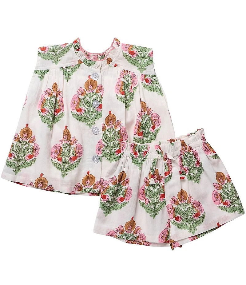Pink Chicken Big Girls Misha Top & Shorts 2-Piece Set