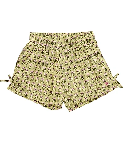 Pink Chicken Little Girls Jules Bow Detail Pull-On Shorts