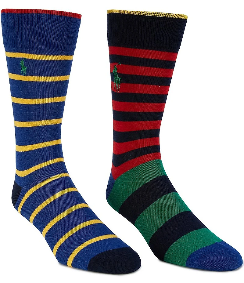 Polo Ralph Lauren Fun Stripes 2-Pack Socks