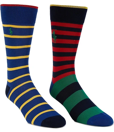 Polo Ralph Lauren Fun Stripes 2-Pack Socks