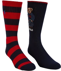 Polo Ralph Lauren RL Denim Bear 2-Pack Socks