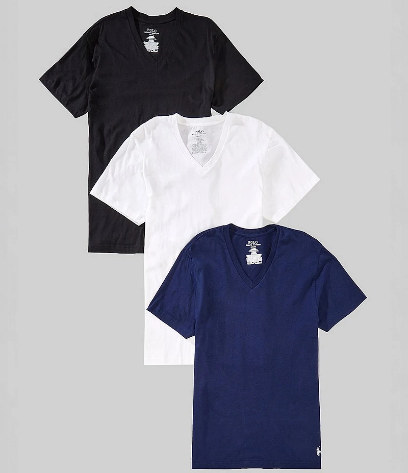 Polo Ralph Lauren Assorted V-Neck Undershirt 3-Pack