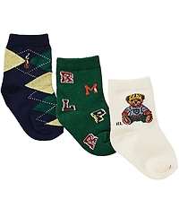 Polo Ralph Lauren Baby Boys Fall Bear 3-Pack