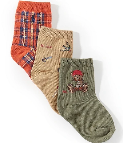 Polo Ralph Lauren Baby Boys Outdoor Bear 3-Pack