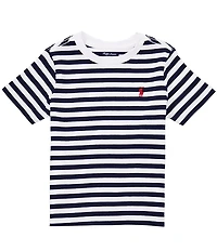 Polo Ralph Lauren Baby Boys Short Sleeve Navy White Stripe Tee